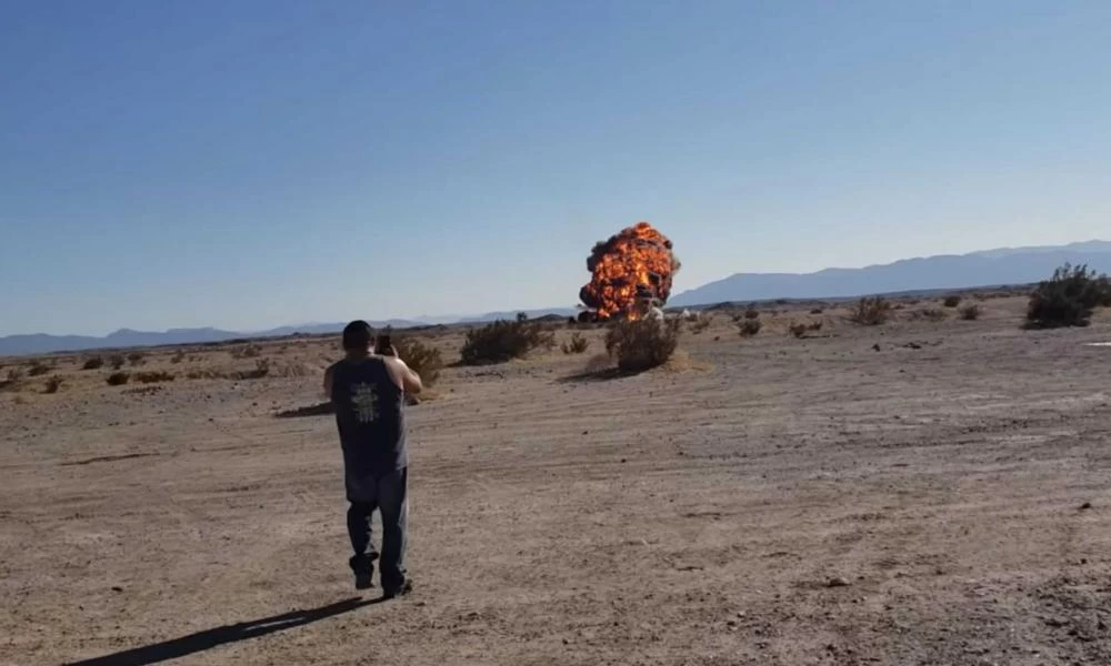 Η στιγμή που το F-35 τυλίγεται στις φλόγες - Bίντεο